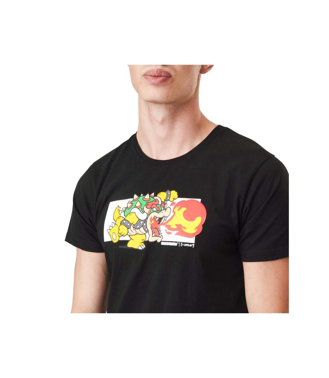 T-Shirt homme Super Mario Bros Bowser Capslab-3