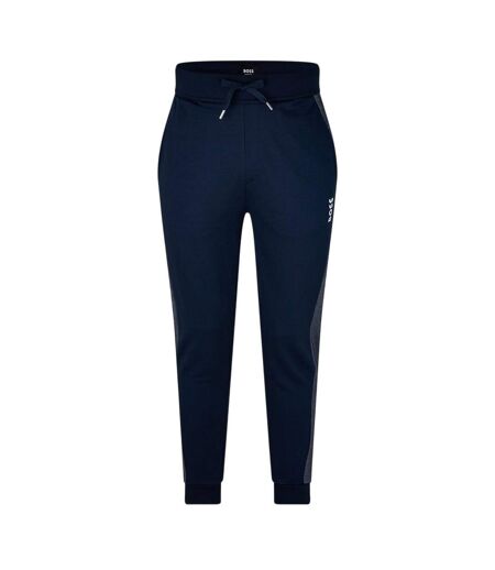 Pantalon De Jogging Homme Bleu Marine Blanc Boss