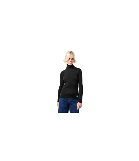 Sweat Manches Longues Femme Noir Calvin Klein