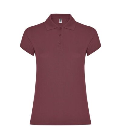 Polo star femme rouge vif Roly