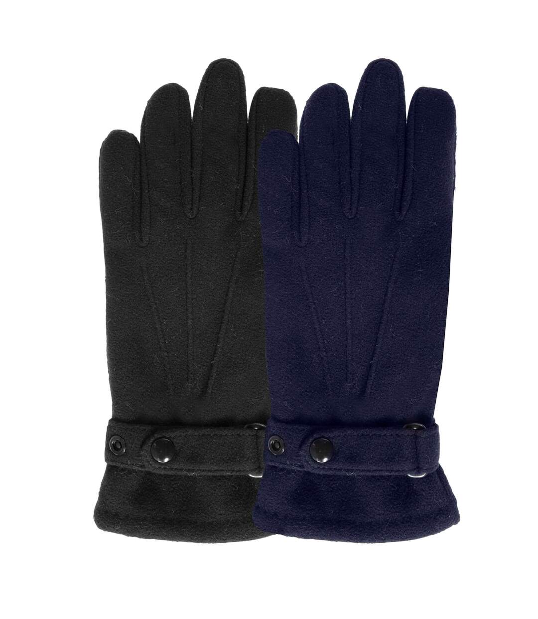 Isotoner Gants homme tactiles, en polaire recyclée-2