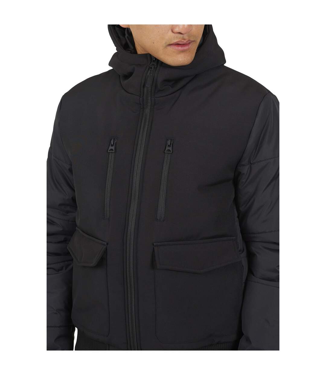 Doudoune Softshell Homme Noir Brave Soul-4