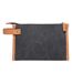 Bosler Canvas Recycled Toiletry Bag One Size Black Vinga-2