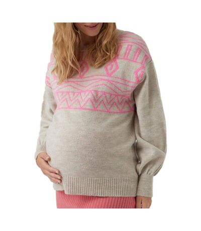 Pull écru femme mamalicious lilka
