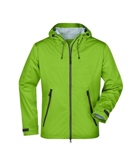 Veste Softshell Homme Vert Printemps Gris Foncé James And Nicholson