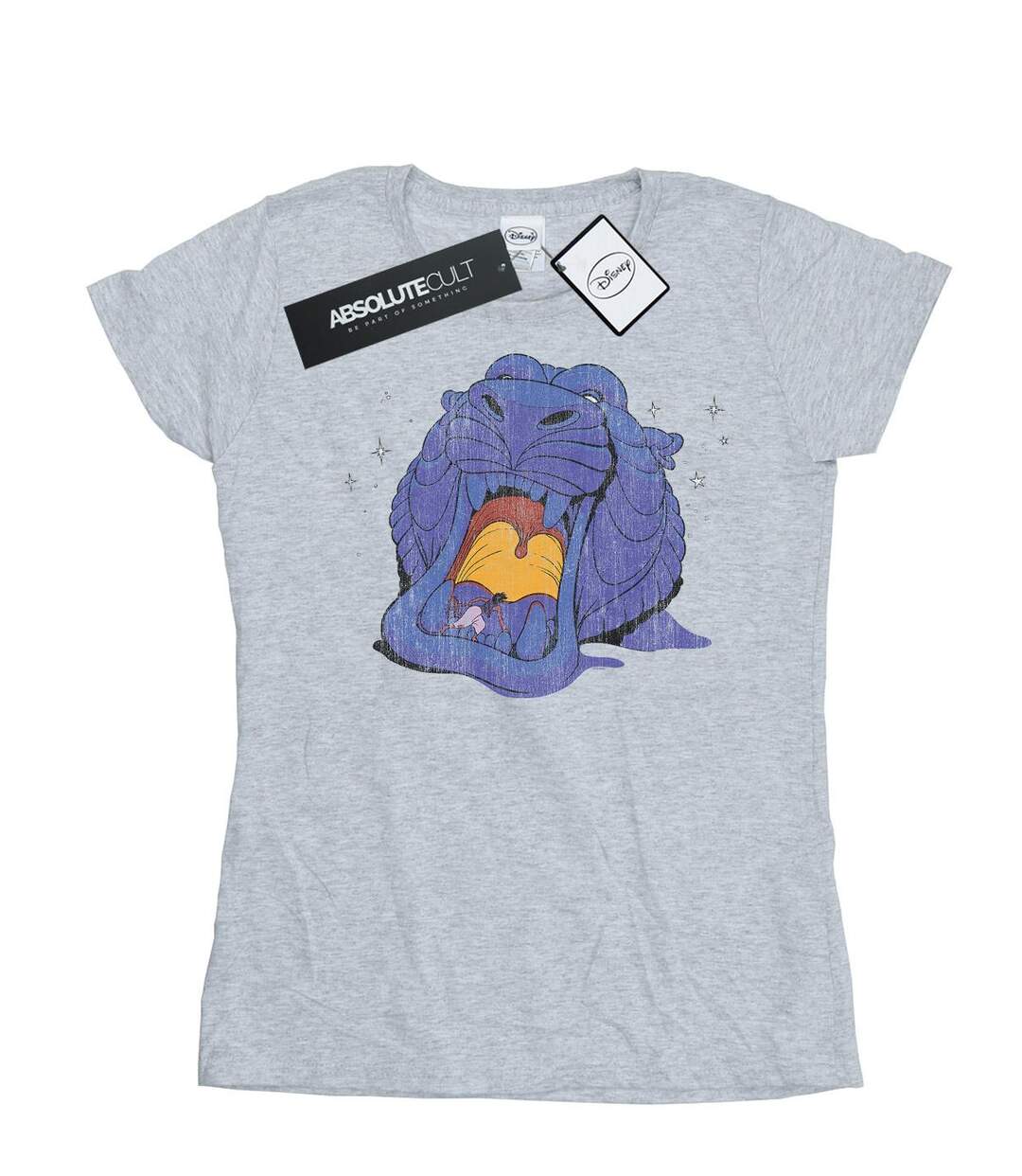 Disney - T-shirt ALADDIN CAVE OF WONDERS DISTRESSED - Femme (Gris chiné) - UTBI15588-1