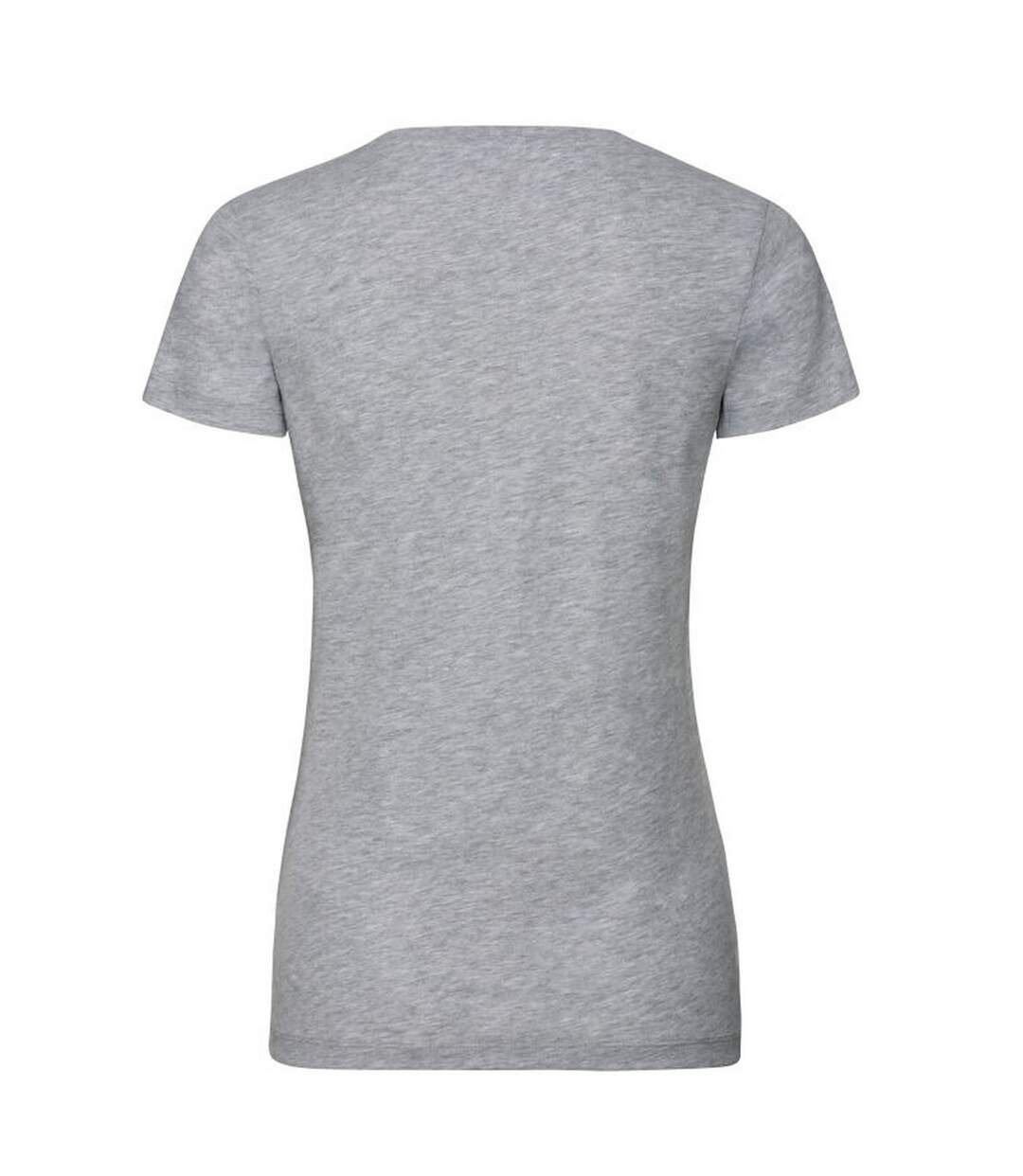 T-shirt femme gris clair oxford Russell