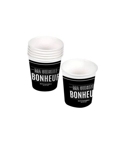 Lot de 10 Gobelets en Carton Cuisine 23cl Noir