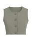 Womens/ladies Waistcoat Khaki Green I Saw It First-3