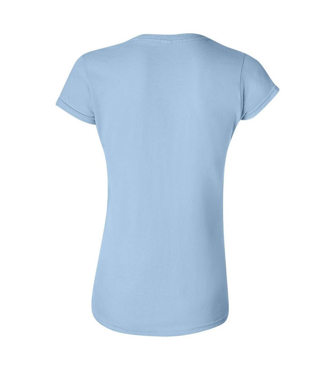T-shirt À Manches Courtes Femme Bleu Clair Gildan-2