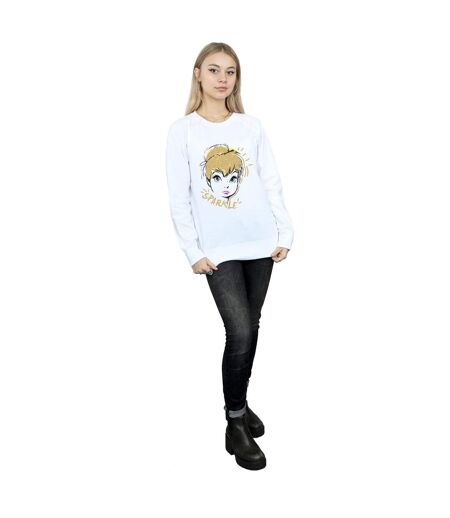 Disney - Sweat TINKERBELL SPARKLE - Femme (Blanc) - UTBI11833