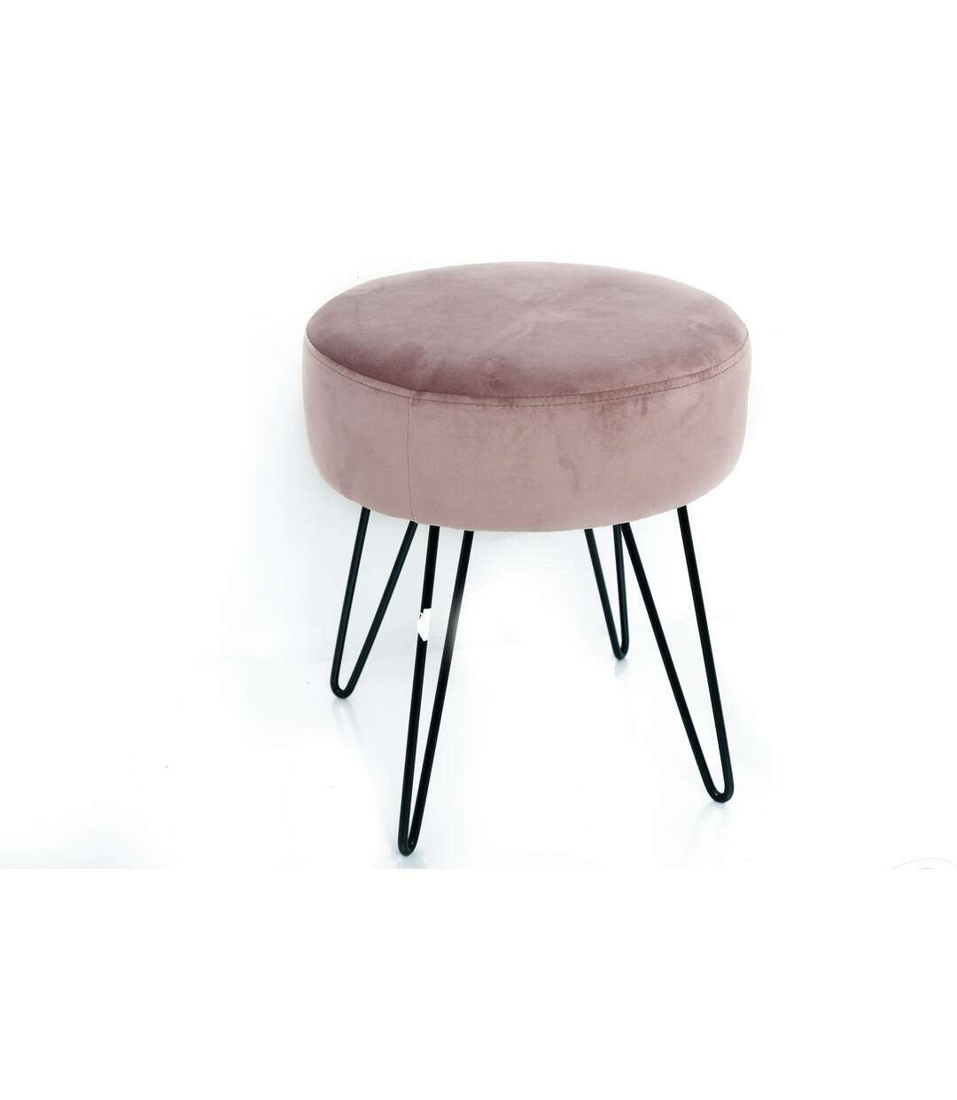 Tabouret design en velours Isio-1