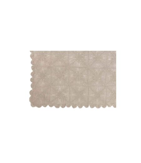 Nappe Déco en Coton Dentelle 130x180cm Taupe