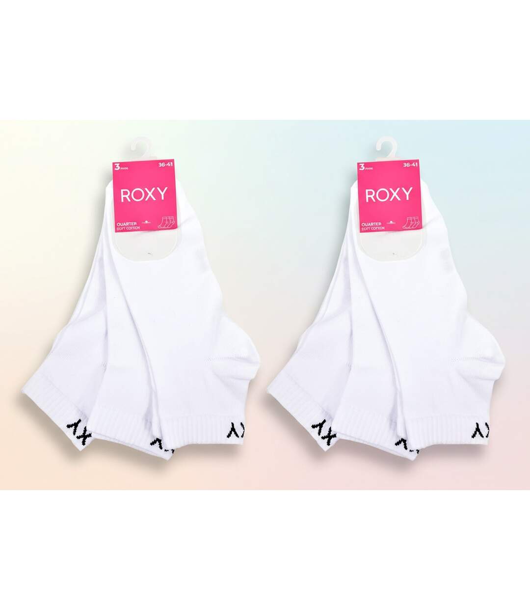 ROXY Lot Chaussettes Courtes Quarter – Pack de 6 Paires-4
