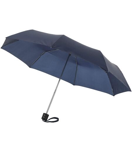 Bullet 21.5in Ida 3-Section Umbrella (Pack of 2) (Navy) (9.4 x 38.2 inches)