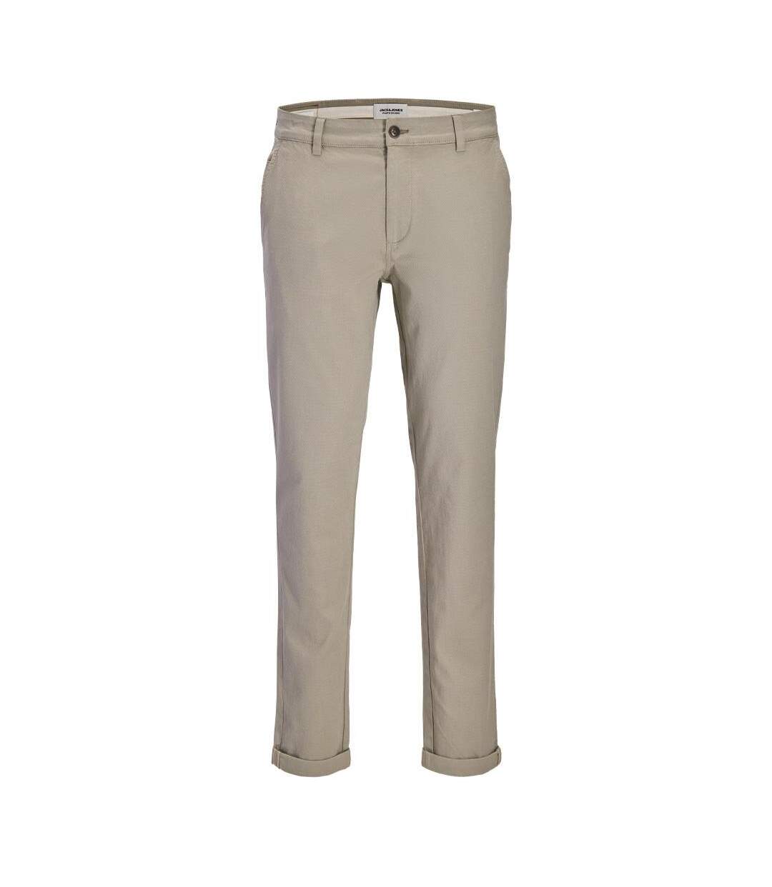 Pantalon slim beige homme jack & jones marcos-1