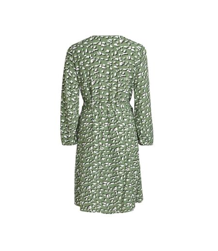 Robe verte à motifs femme vila viviska