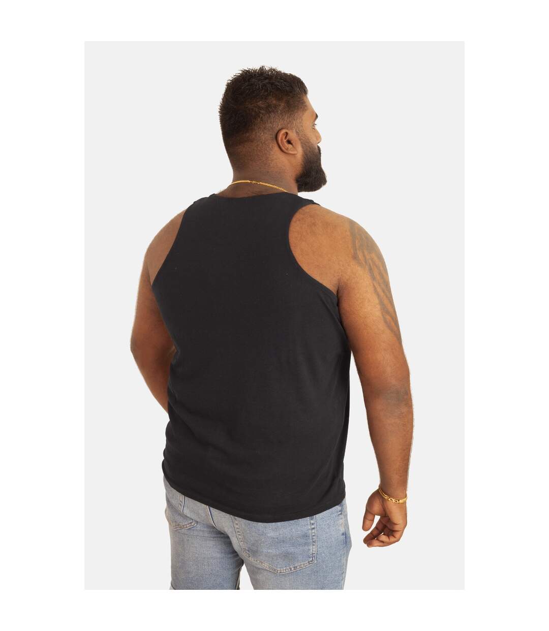 Duke Mens Fabio-1 Muscle Vest (Black)