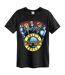 T-shirt Style Guns N Roses Skeleton Drum Adulte Noir Amplified-1