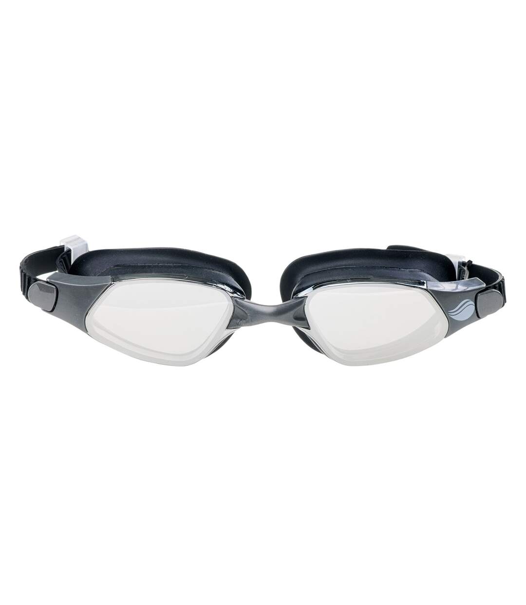 Lunettes De Natation Petrel Adulte Noir Argenté Miroir Aquawave-1