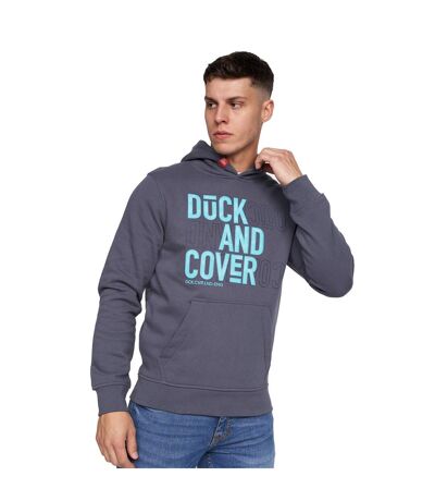 Duck and Cover Mens Pecklar Hoodie (Navy) - UTBG478