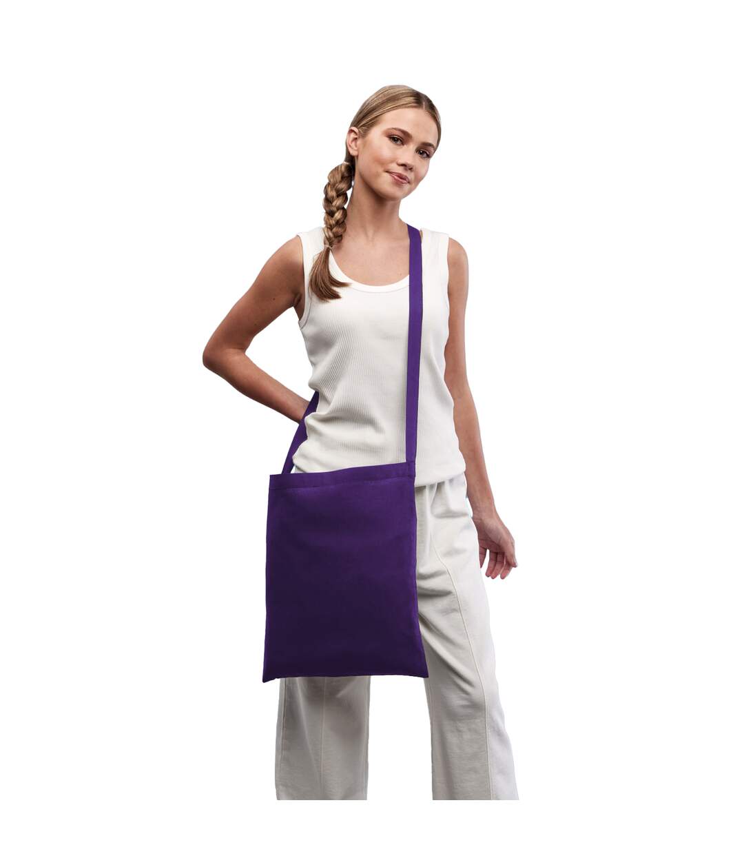 Tote Bag One-handle Taille Unique Violet Nutshell-2