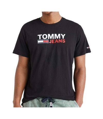 T-shirt Noir Homme Tommy Jeans Corp Logo
