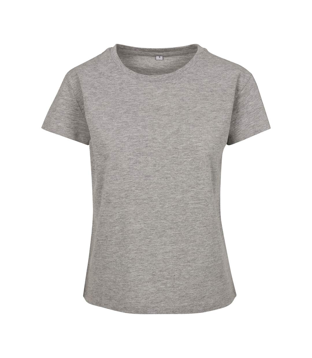 T-shirt Box Femme Gris Chiné Build Your Brand-1