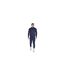 Mens Logo Funnel Neck Slim Track Top Navy SikSilk-1