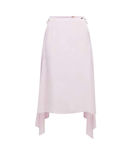 Womens/ladies Vicina Plain Skirt Pink Hugo Boss