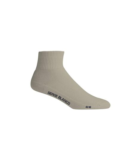 Lot de 6 paires de lowcuts homme unies modèle A126 Serge Blanco