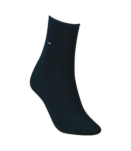 Chaussettes Habillées Motif/style Uni Femme Bleu Marine Tommy Hilfiger