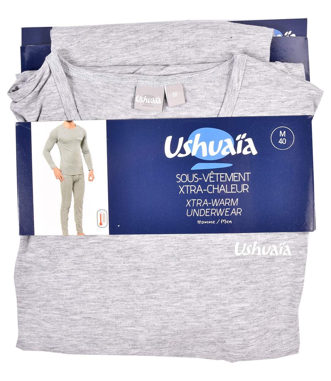 Ensemble Homme USHUAIA THERMO USHR115 GRIS-4