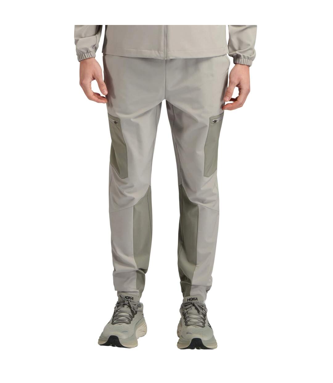 Mens Colour Block Tracksuit Bottoms Grey ALTRYN-2