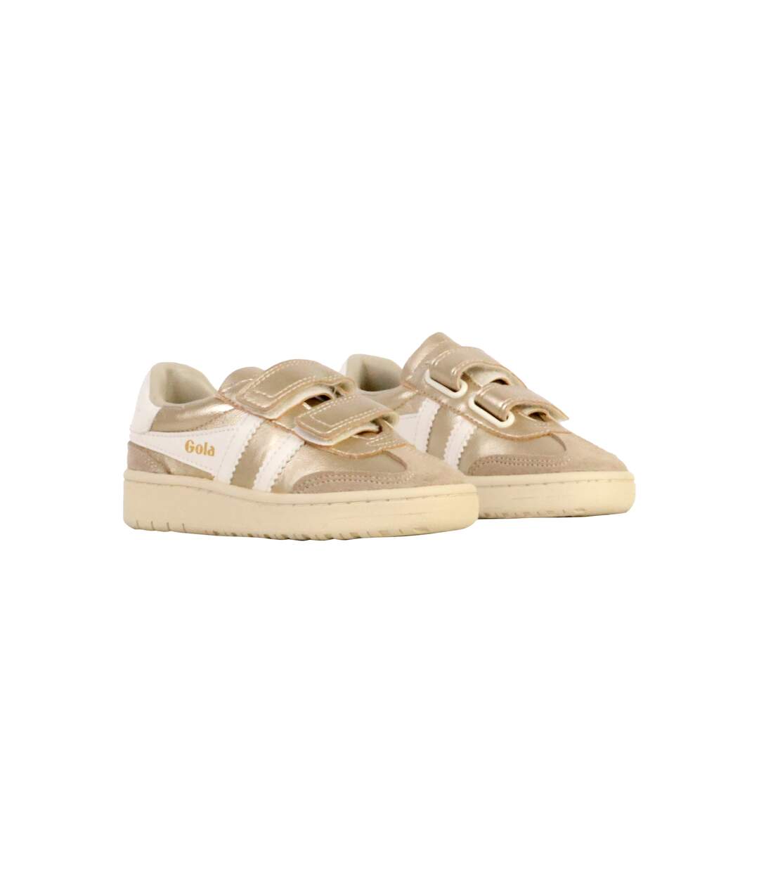 Basket Basse Cuir Enfant Viper Glimer Strap Gola-3