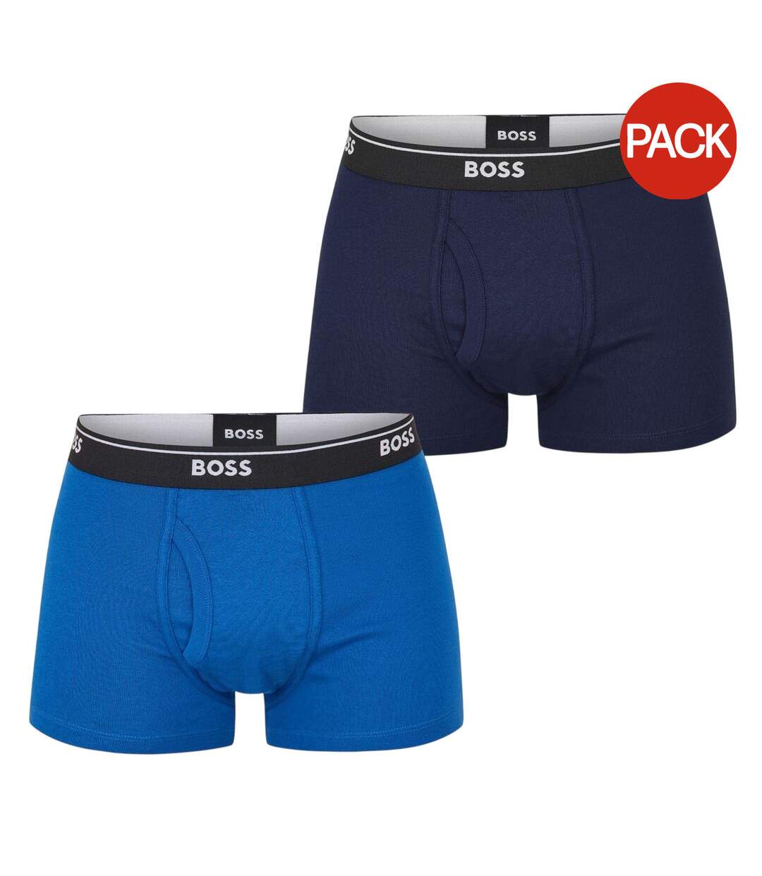 Pack Of 2  Mens Logo Boxer Shorts  Navy Blue Boss-2