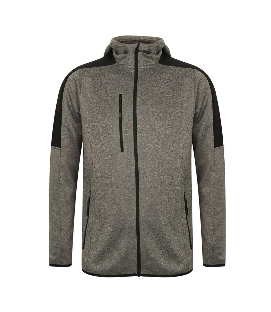 Veste softshell homme gris foncé chiné / noir Finden & Hales Finden & Hales