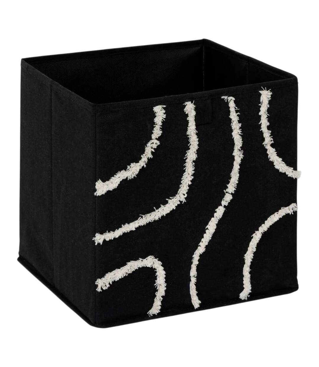 Boîte de Rangement Pliable Bali 31x31cm Noir-1