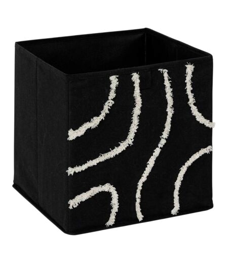 Boîte de Rangement Pliable Bali 31x31cm Noir