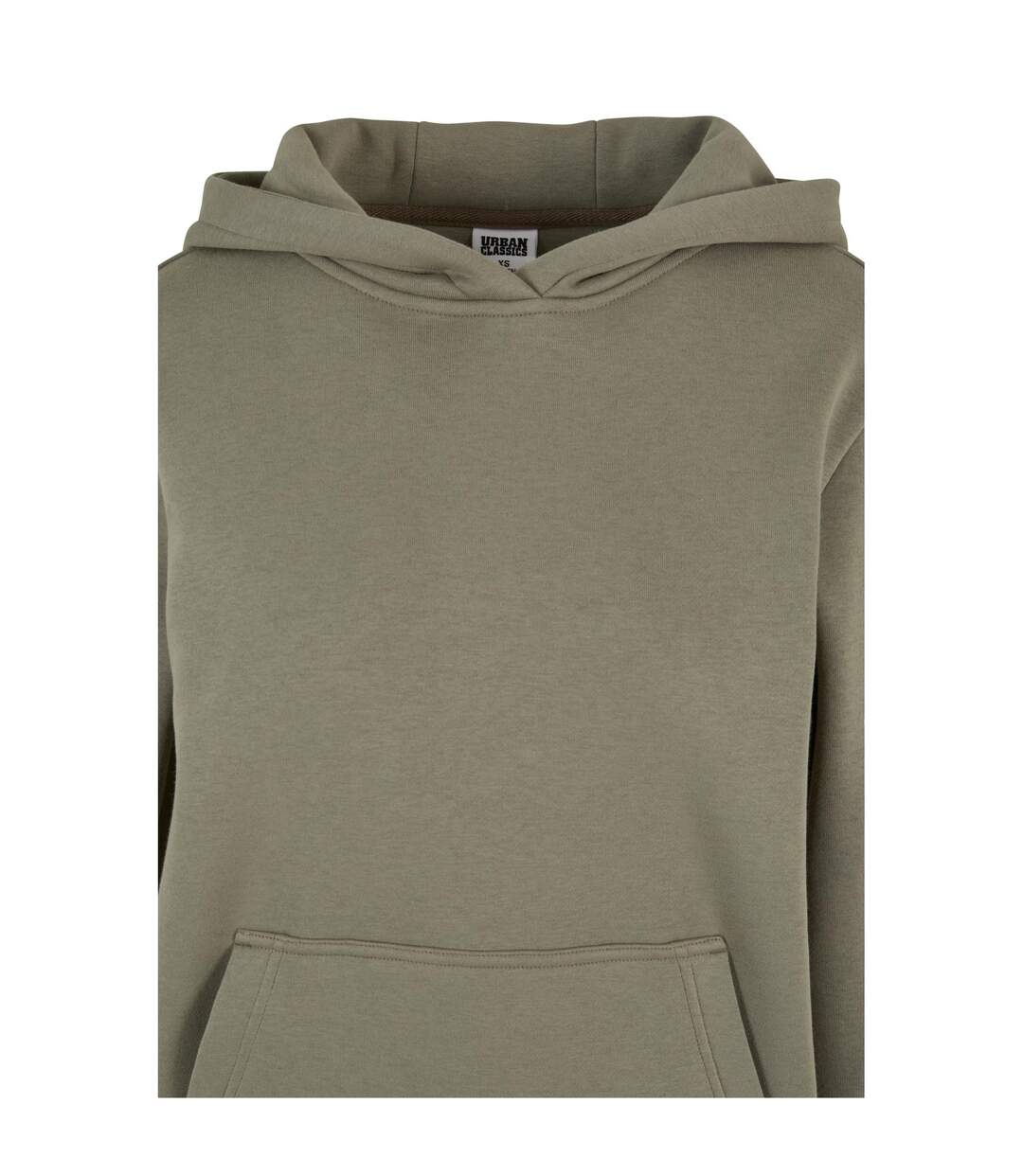 Sweat À Capuche Femme Vert Kaki Clair Urban Classics-3