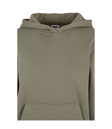 Sweat À Capuche Femme Vert Kaki Clair Urban Classics
