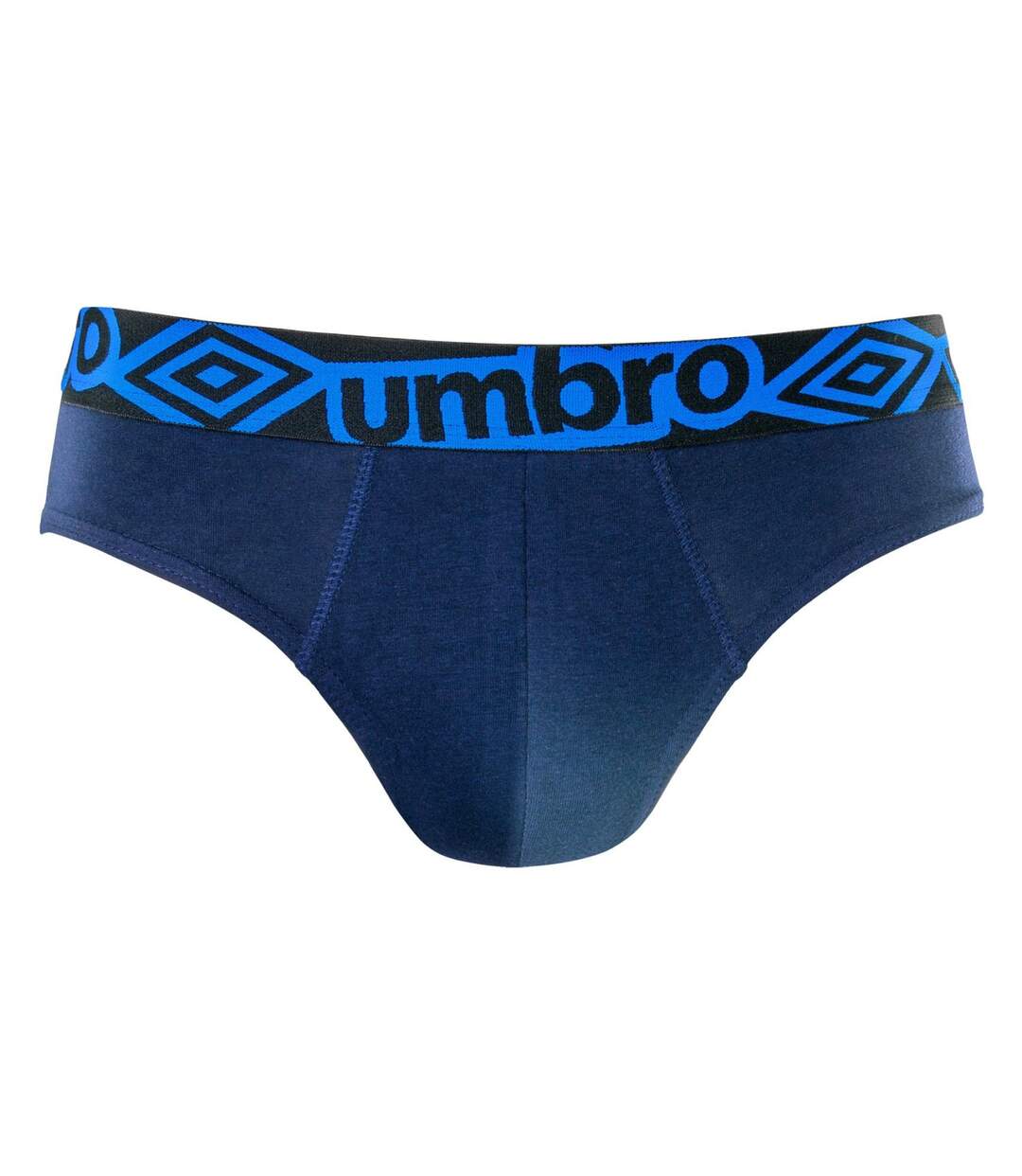 Lot de 3 slips homme en coton ceinture bleue Diamon Umbro-3