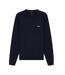 Pull Motif/style Logo Brodé Homme Bleu Foncé Boss-1