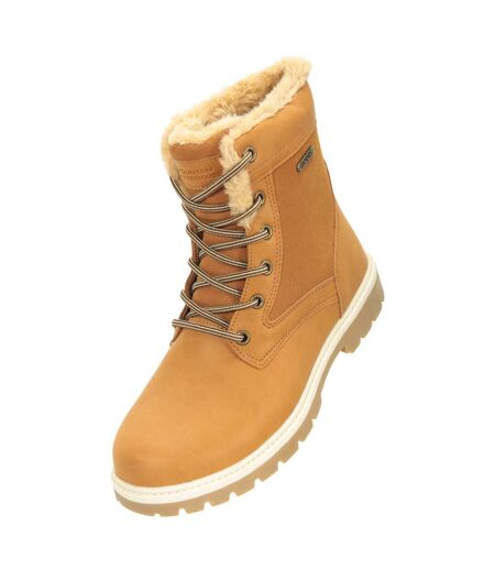 Womens/ladies thermal waterproof ankle boots brown Mountain Warehouse