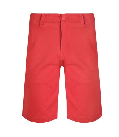 Mens rayburn flat fronted shorts radical red Weird Fish