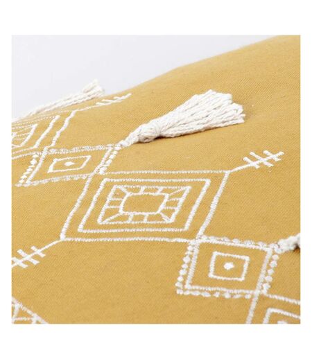 Pritta tassel cushion cover 40cm x 60cm mustard Furn