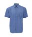 Chemise À Manches Courtes En Popeline  Collection Pour Homme Bleu Clair Russell-2
