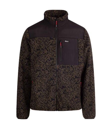 Veste Polaire Col Montant Motif/style Camouflage Gordon Homme Noir Vert Camouflage Trespass
