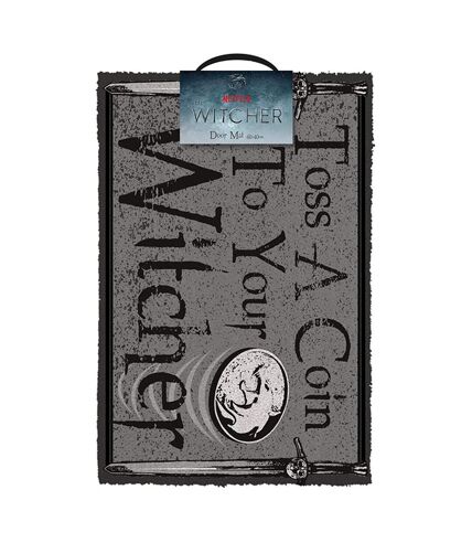 The Witcher - Paillasson TOSS A COIN (Gris / Noir) (Taille unique) - UTPM3032