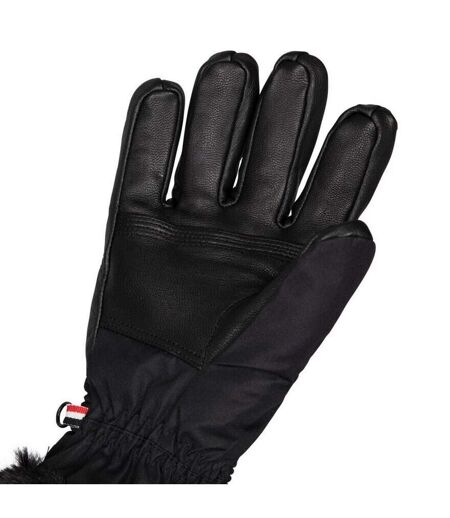 Trespass Womens/Ladies Dirin Leather Ski Gloves (Black)